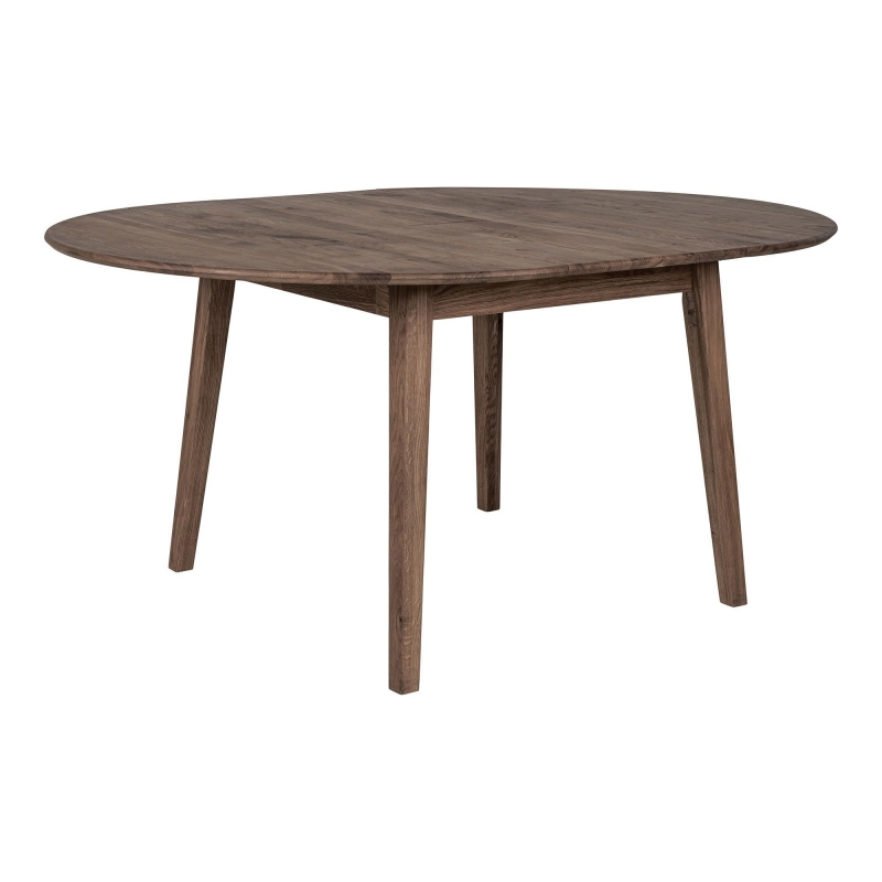 Metz spisebord Ø118cm egetræ brun