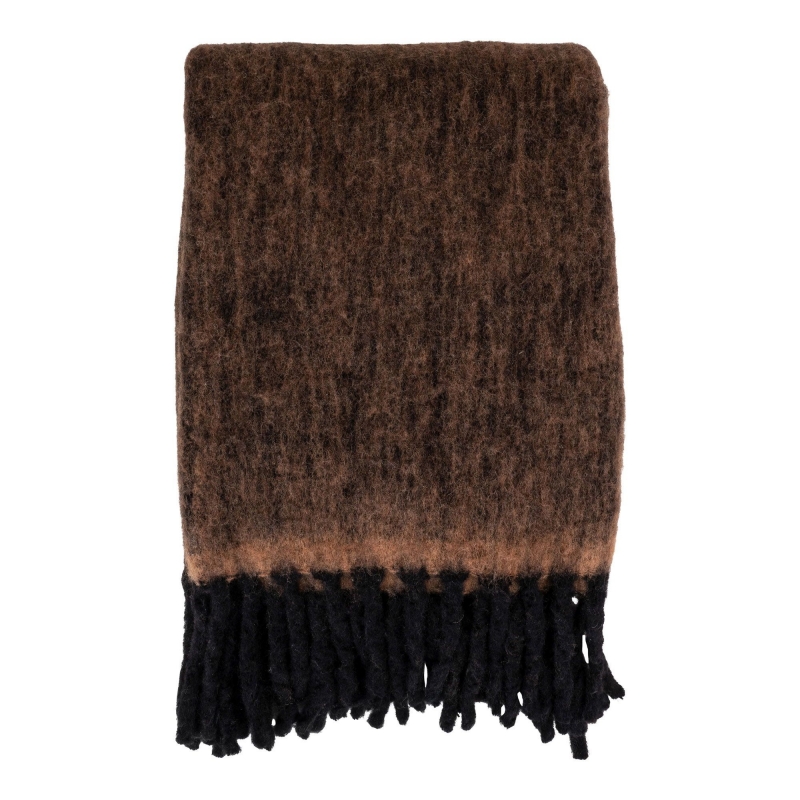 Carmel plaid 130x170cm uld brun