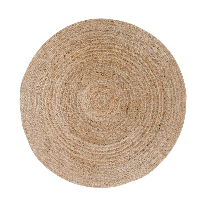 Bombay tæppe Ø150cm jute natur