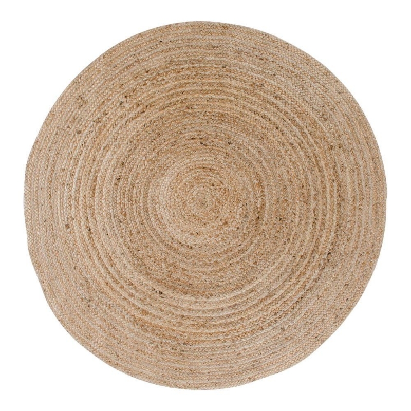 Bombay tæppe Ø180cm jute natur