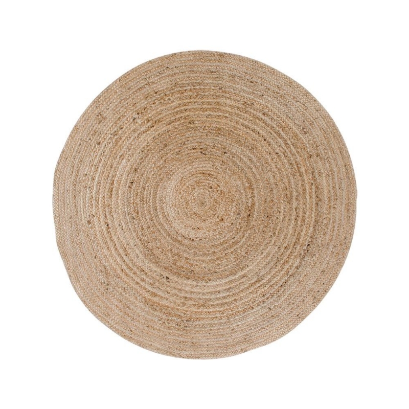 Bombay tæppe Ø120cm jute natur