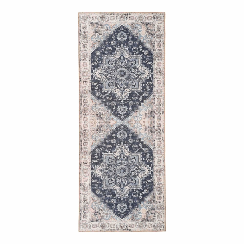 Havana løber 80x200cm blå