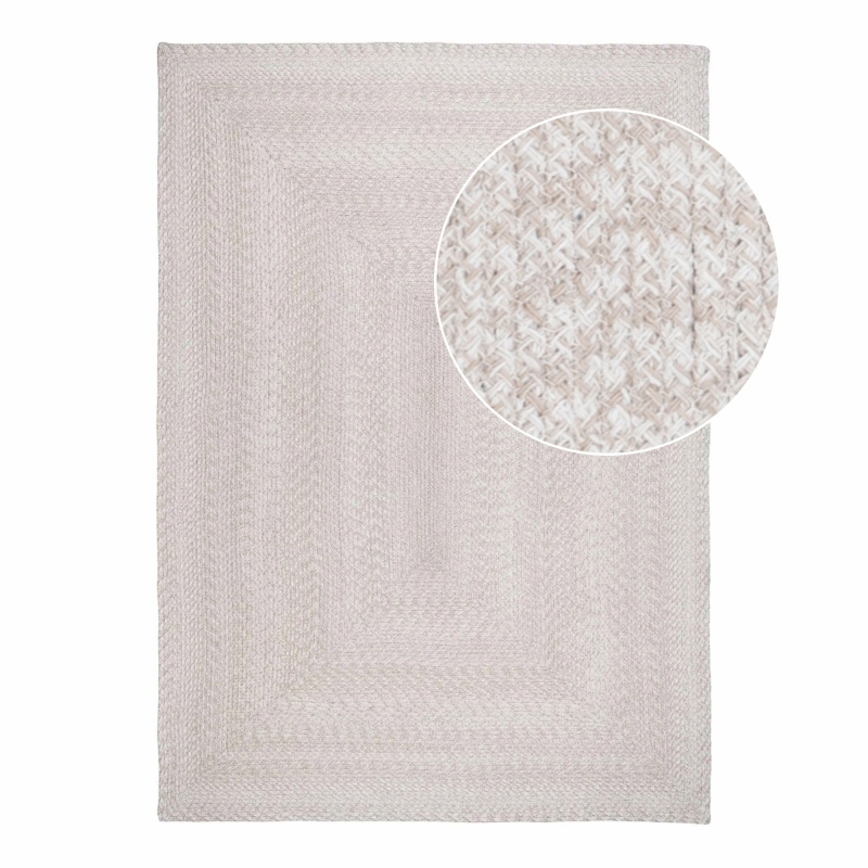 Menorca tæppe af 100% genanvendt plastik 200x300cm sand