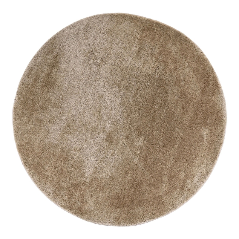 Miami tæppe Ø160cm polyester sand