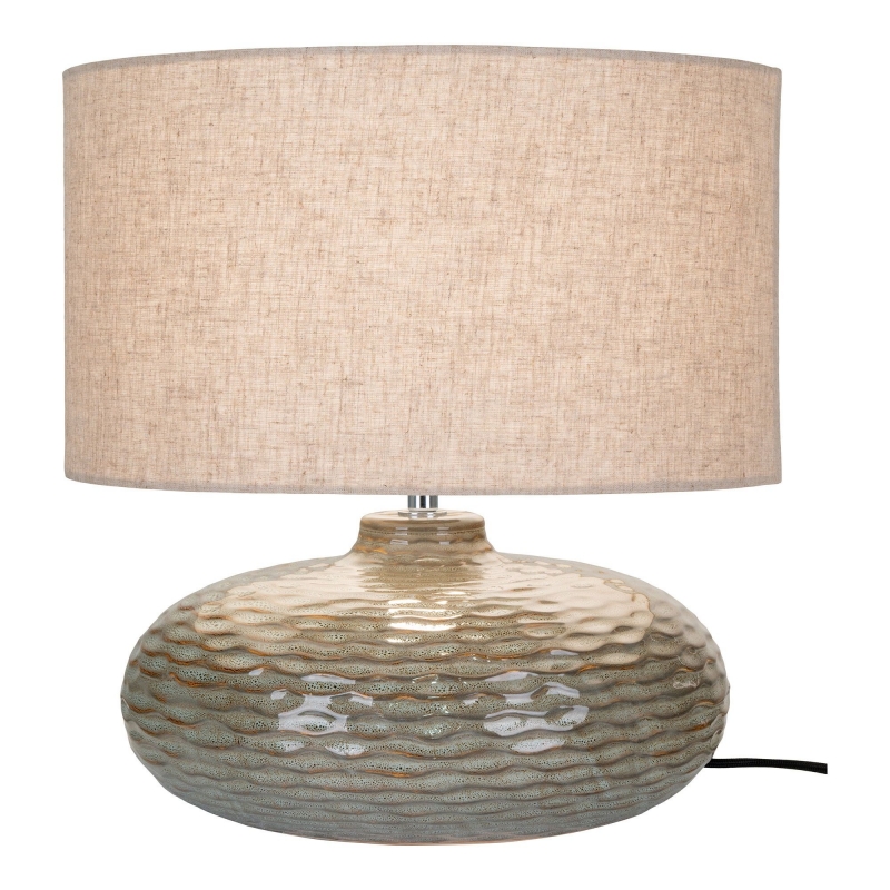 Oldham bordlampe Ø36cm keramik grøn