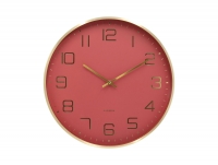 Karlsson Elegance Glow vægur 40cm rød