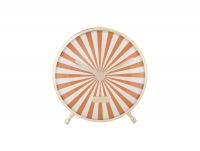 Karlsson Candy Swirl vækkeur Ø12,5cm orange og hvid