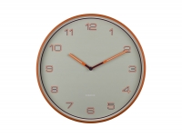 Karlsson Lined Numbers vægur Ø40cm orange