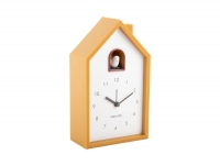 Karlsson Modern Cuckoo vægur 12x20x6cm mørkegul