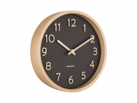 Karlsson Pure vægur Ø22cm sort