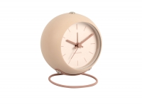 Karlsson Nirvana Globe vækkeur Ø9,5cm brun