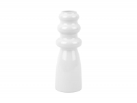 Vase Sparkle Bottle Ø7cm glas hvid