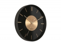 Karlsson Gold Disc vægur Ø35cm sort