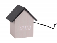 Karlsson House LED vækkeur 9,7x10,8x7,3cm MDF hvid