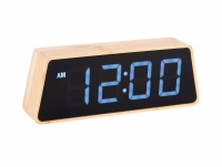 Karlsson Changing Colour LED vækkeur 19x7x4,5cm bambus brun