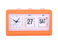 Karlsson Data Flip vækkeur Ø19cm orange