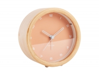 Karlsson Gentle vækkeur Ø11,8cm krydsfiner orange