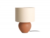Leitmotiv Alma Cone bordlampe Ø25cm keramik karamelbrun