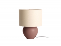 Leitmotiv Alma Cone bordlampe Ø25cm keramik chokoladebrun