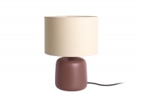 Leitmotiv bordlampe Alma Ø23cm keramik mørkebrun