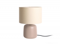 Leitmotiv bordlampe Alma Ø23cm keramik lysebrun