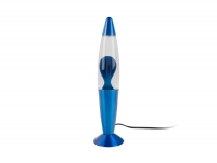 Leitmotiv Funky Rocket Lava bordlampe Ø8,6cm blå