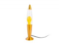 Leitmotiv Funky Rocket Lava bordlampe Ø8,6cm gul