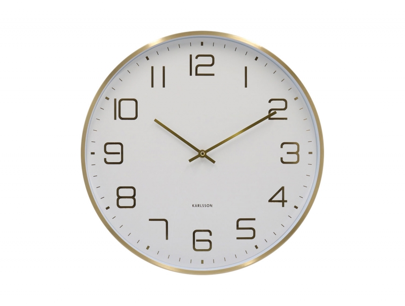 Karlsson Elegance Glow vægur 40cm hvid