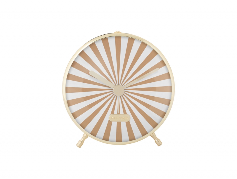 Karlsson Candy Swirl vækkeur Ø12,5cm brun og hvid