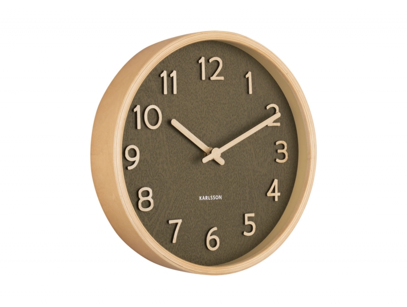 Karlsson Pure vægur Ø22cm grøn
