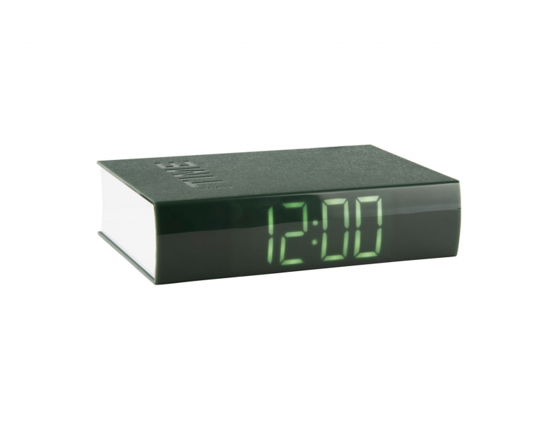 Karlsson Book LED vækkeur 20x5x14cm grøn