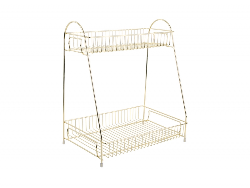 Køkkenstativ Tidy 30x35x20cm metal guld