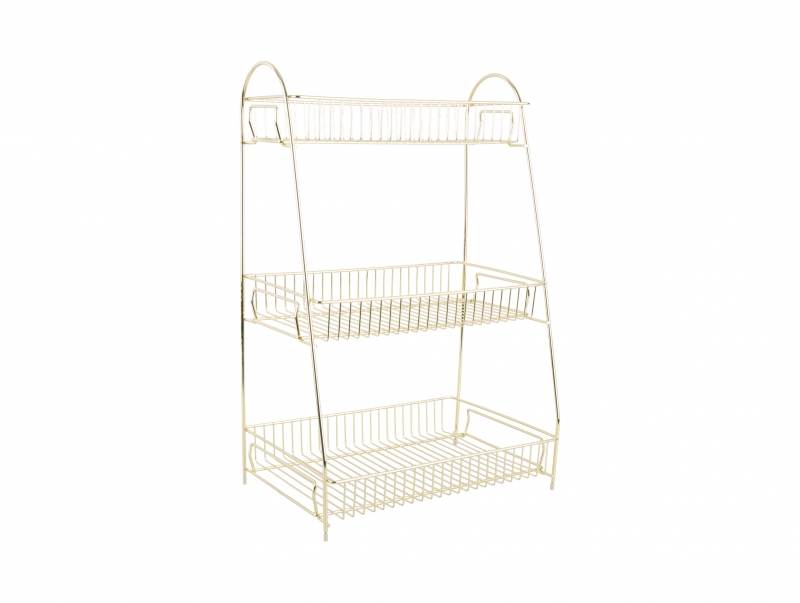Køkkenstativ Tidy 30x45,5x20cm metal guld