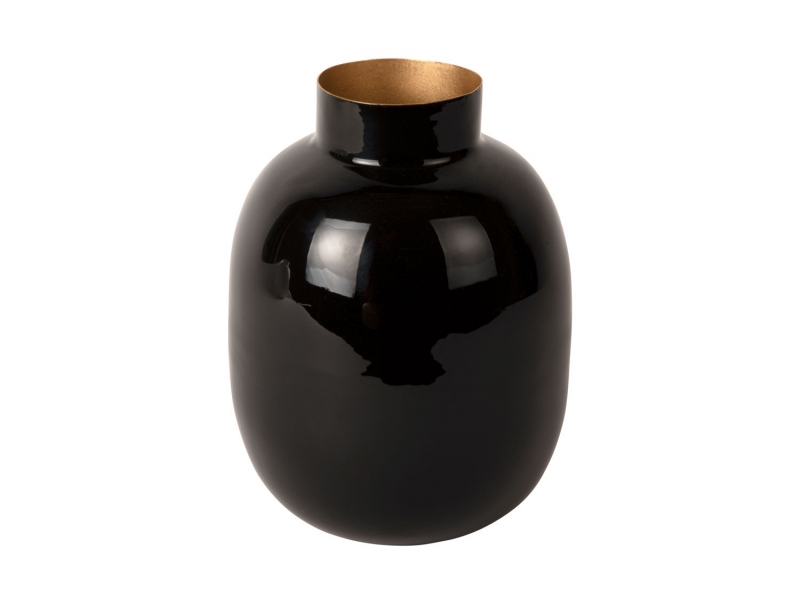 Vase Mila 19,5x8,6cm sort