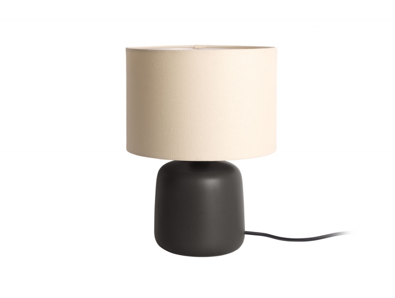 Leitmotiv bordlampe Alma Ø23cm keramik sort