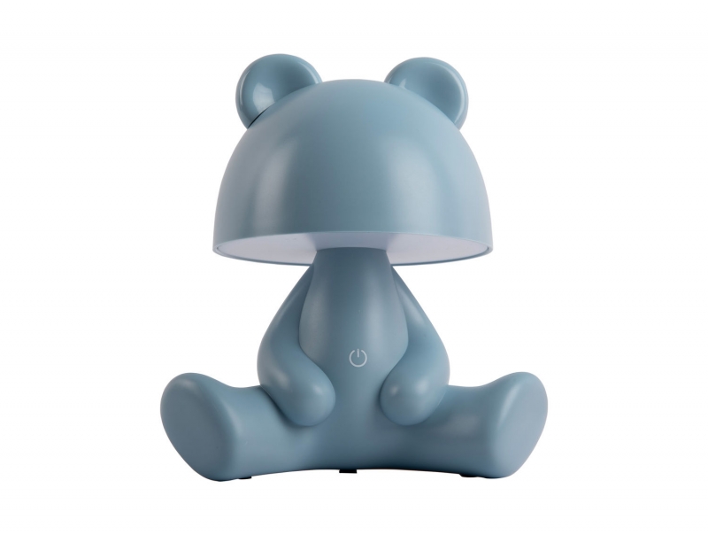 Leitmotiv Bear LED bordlampe 17x27cm blå