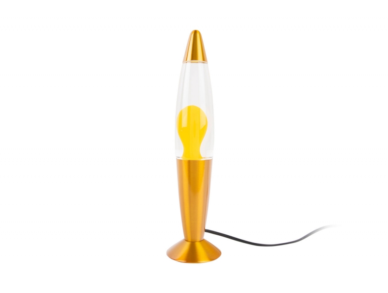 Leitmotiv Funky Rocket Lava bordlampe Ø8,6cm gul