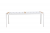 Togo have spisebord 200x100cm hvid og teak