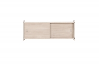 Paris vægskab med skydelåger 121x48x35cm MDF hvidpudset