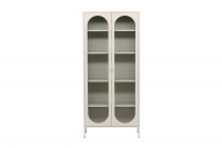 Lima vitrineskab 180x80x35cm beige