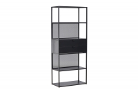 Santiago reol 80x185x40cm sort