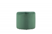 Peg puf Ø46cm i polyester velour grøn