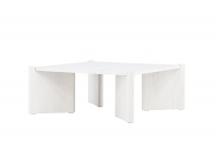 Rogaland sofabord 100x100cm hvid