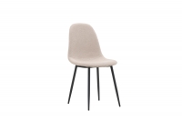 Polar spisebordsstol bouclé beige med sorte ben