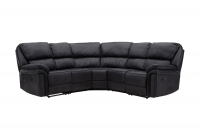 Saranda sofa 5-personers med tilbagelænsfunktion sort