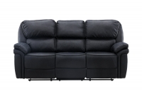 Saranda 3-personers recliner sofa 228cm i sort mikrofiber