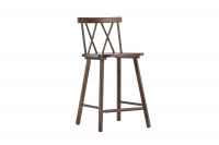 Mollöström barstol med ryglæn 60 cm mocca