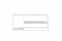 Staal sofabord 120x50cm hvid