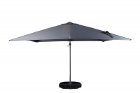 Leeds parasol 300x300cm mørkegrå