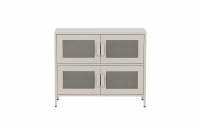 Nett skab med 4 låger 90x75x40cm beige